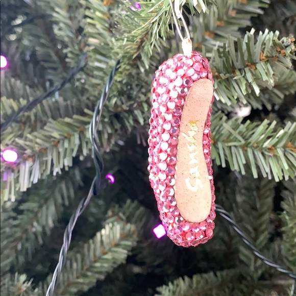 Pink Crystal Pavé Mini Ballet Shoe Ornament BNIB - Picture 2 of 8